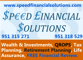 Speed Financial banner on Expats in Spain